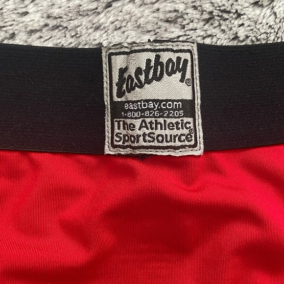 Men’s Eastbay Compression Shorts, Red, Size XL - Picture 5 of 5